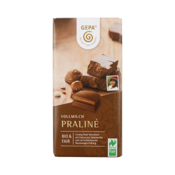 Praliné NL Fair 100g BIO Schokolade Vollmilch