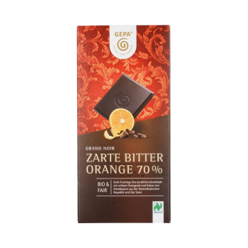 Zarte Bitter Orange NL 100g BIO Schokolade 70% Cacao