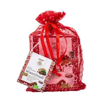 Feine Trinkschokolade Winterfreude 135g Bio