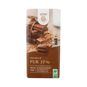 Vollmilch pur 37% NL Fair 100g BIO Schokolade 37% Cacao