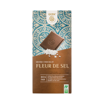 Fleur de Sel 100g Feine BIO Vollmilch 37% Cacao