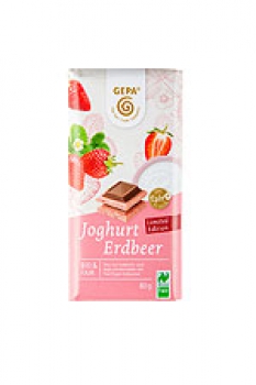 Joghurt Erdbeer Schokolade 80g Bio