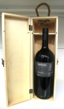 Bio Rotwein Nero d'Avola, 1,5l Magnum in Holzbox
