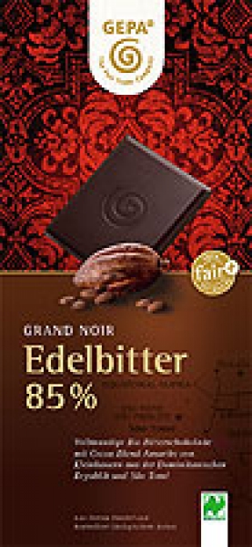 Grand Noir Edelbitter Schokolade 100g Bio
