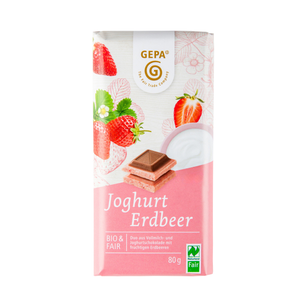 Joghurt Erdbeer Schokolade 80g Bio