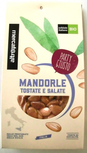 Mandorle di Sicilia, tostate e salate Bio